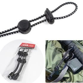 Outdoor mountaineering backpack hanging mountaineering pole rope buckle fixed buckle elastic rope binding buckle equipment lanyard elastic tail rope