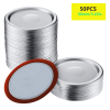 50 Count, 86mm Wide Mouth Canning Lids, Mason Canning Jar Lids Fits for Ball