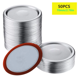 50-Count, 70mm Regular Mouth Canning Lids, Mason Canning Jar Lids Fits for Ball