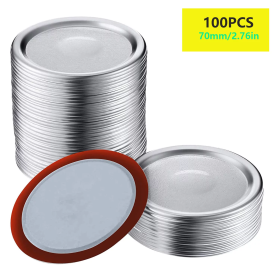 100-Count, 70mm Regular Mouth Canning Lids, Mason Canning Jar Lids Fits for Ball