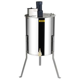 VEVOR Electric Honey Extractor, 4/8 Frames Honey Spinner Extractor, Stainless Steel Beekeeping Extraction, Apiary Centrifuge Equipment with Height Adj