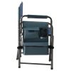 2-piece Padded Folding Outdoor Chair with Storage Pockets,Lightweight Oversized Directors Chair for indoor, Outdoor Camping, Picnics and Fishing,Blue/