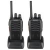 BF-88A 5W FRS Frequency Handheld Walkie Talkie Black (2pcs/Pair)