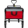 VEVOR Wagon Cart, Collapsible Folding Cart with 176lbs Load, Outdoor Utility Garden Cart, Adjustable Handle, Portable Foldable Wagons with Wheels for