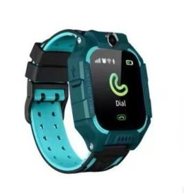 Children's Positioning Waterproof Telephone Smart Watch (Color: Green depth waterproof)