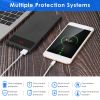 20000mAh Power Bank Ultra Thin External Battery Pack Phone Charger Dual USB Ports Flashlight Battery Remain Display