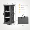 Folding Camping Storage Cabinet with 3 Shelves and Carry Bag