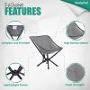 SUNNYFEEL Ultralight Folding Camping Chair, Portable Backpacking Chairs Lightweight, Small Compact Collapsible Camp Chair, Heavy Duty 300 LBS for Outd